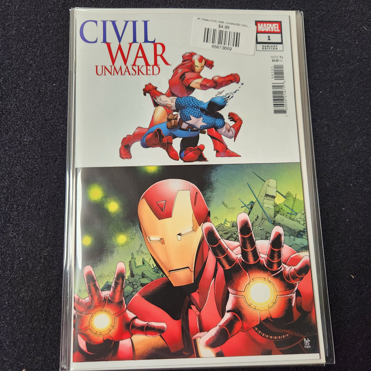 #1 (Paulo) CIVIL WAR: UNMASKED (PAULO SIQUEIRA 5-PART CONNECTING VARIANT)