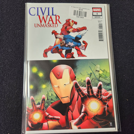 #1 (Paulo) CIVIL WAR: UNMASKED (PAULO SIQUEIRA 5-PART CONNECTING VARIANT)