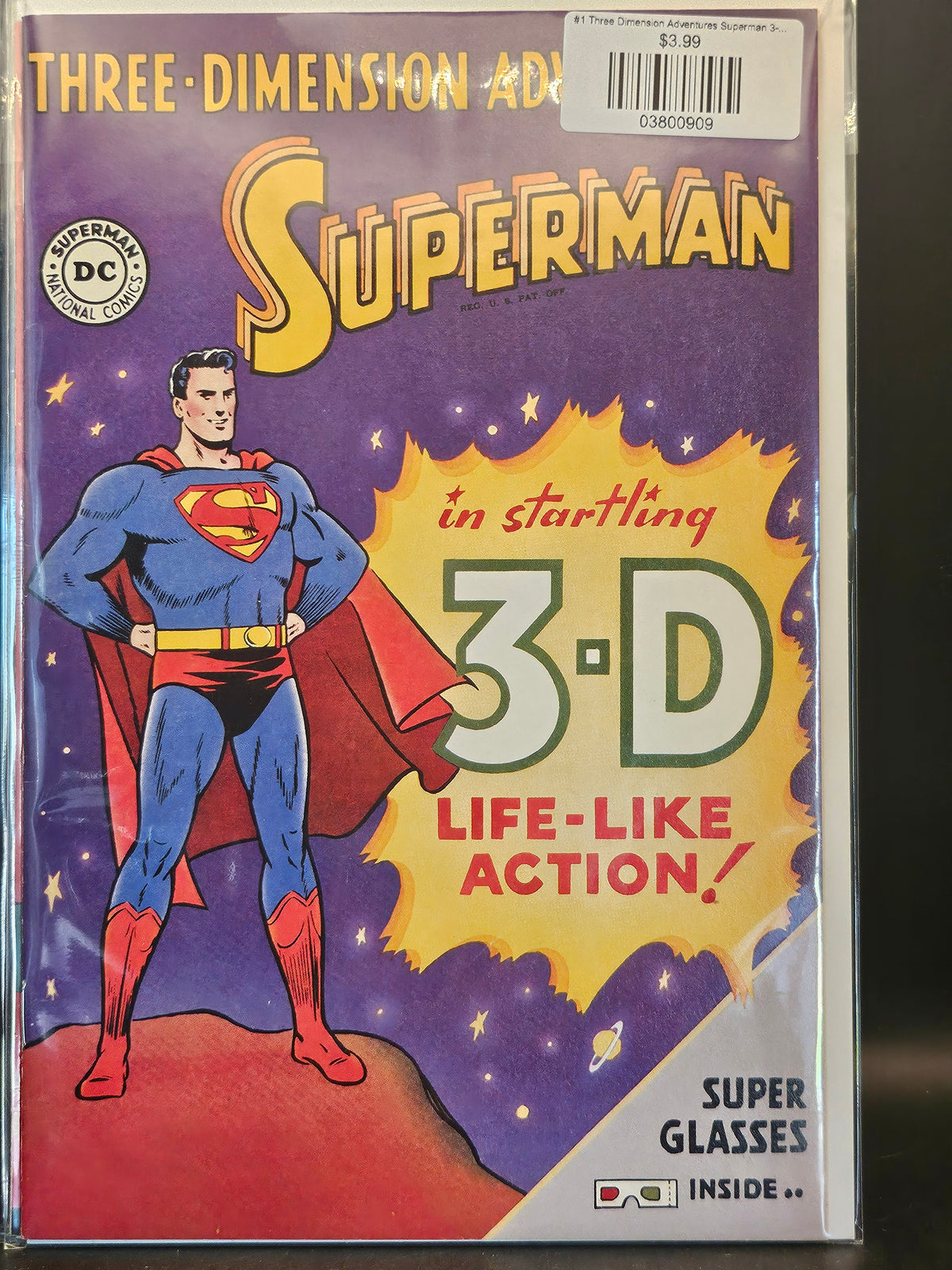 #1 Three Dimension Adventures Superman 3-D (1997 DC) Reprint
