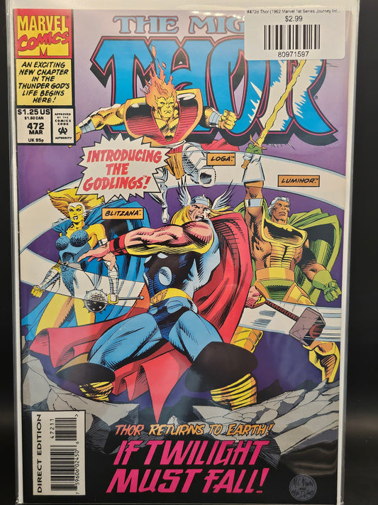 #472d Thor (1962 Marvel 1st Series Journey Into Mystery)