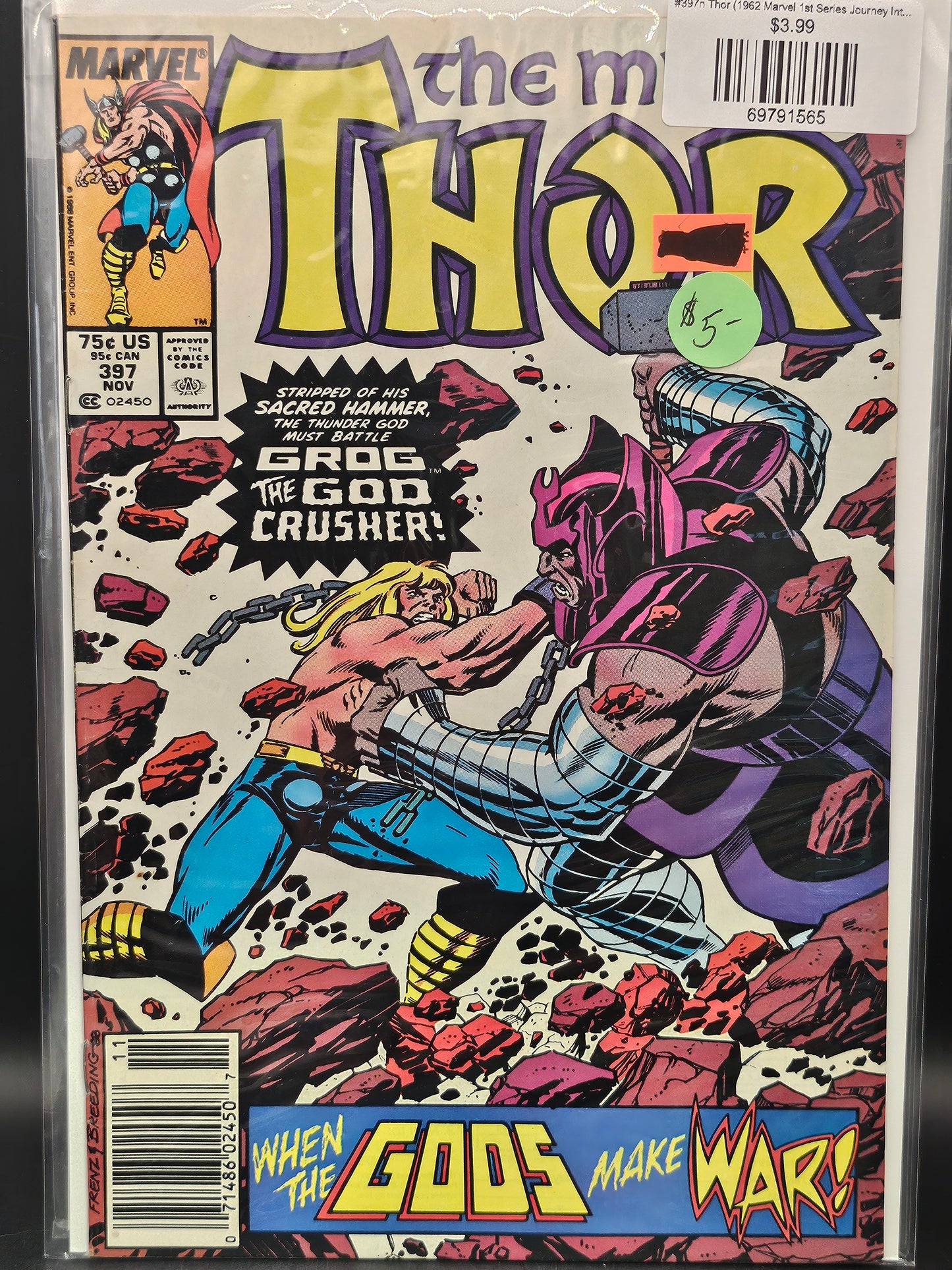 #397n Thor (1962 Marvel 1st Series Journey Into Mystery)