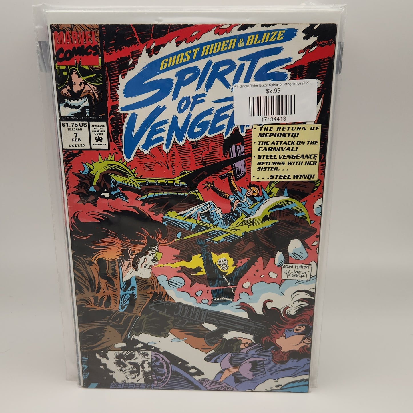 #7 Ghost Rider Blaze Spirits of Vengeance (1992 Marvel)