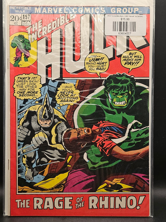 #157 Incredible Hulk (1962 Marvel 1st Series)