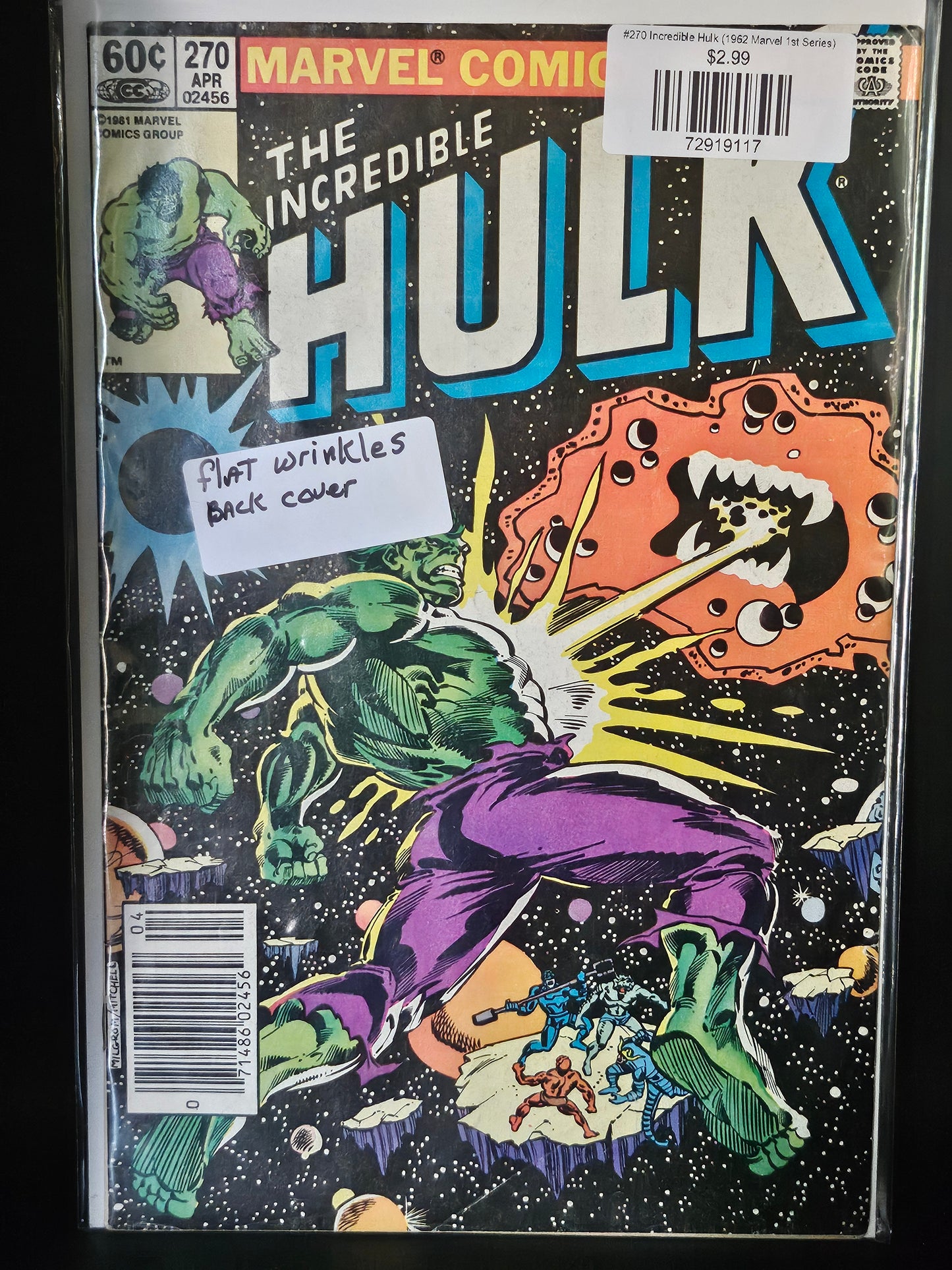 #270 Incredible Hulk (1962 Marvel 1st Series)