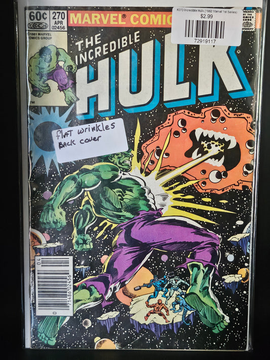 #270 Incredible Hulk (1962 Marvel 1st Series)