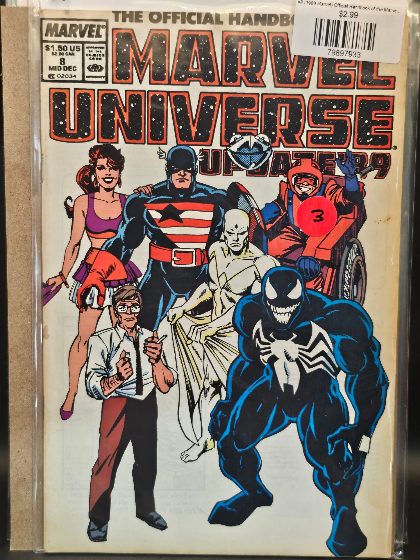 #8 (1989 Marvel) Official Handbook of the Marvel Universe Update '89