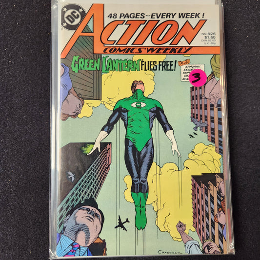 Action Comics #626 - Green Lantern Flies Here (DC 1988)