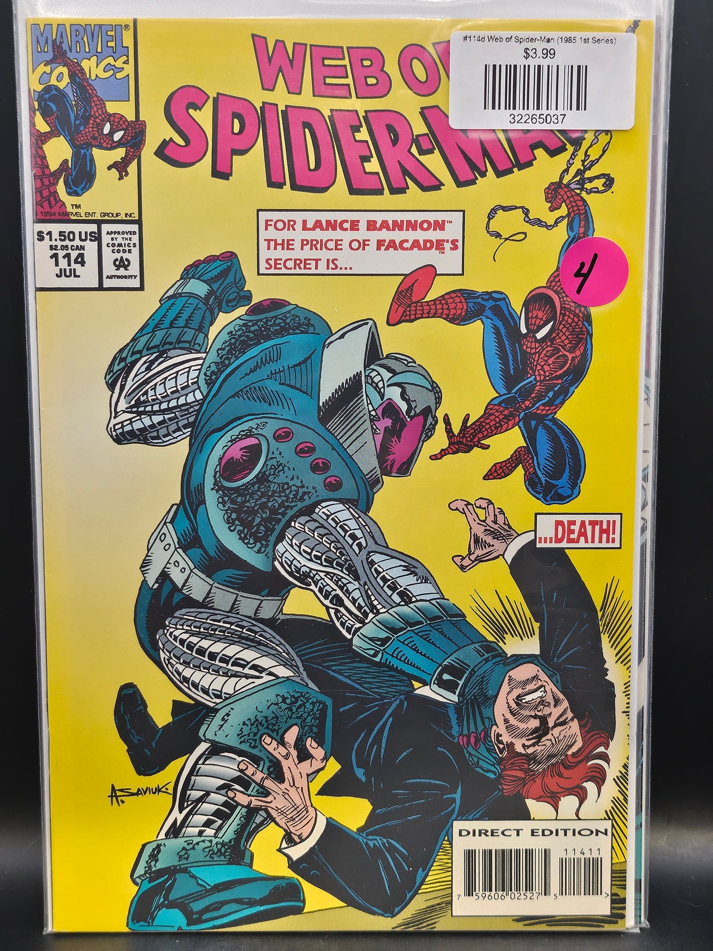 #114d Web of Spider-Man (1985 1st Series)