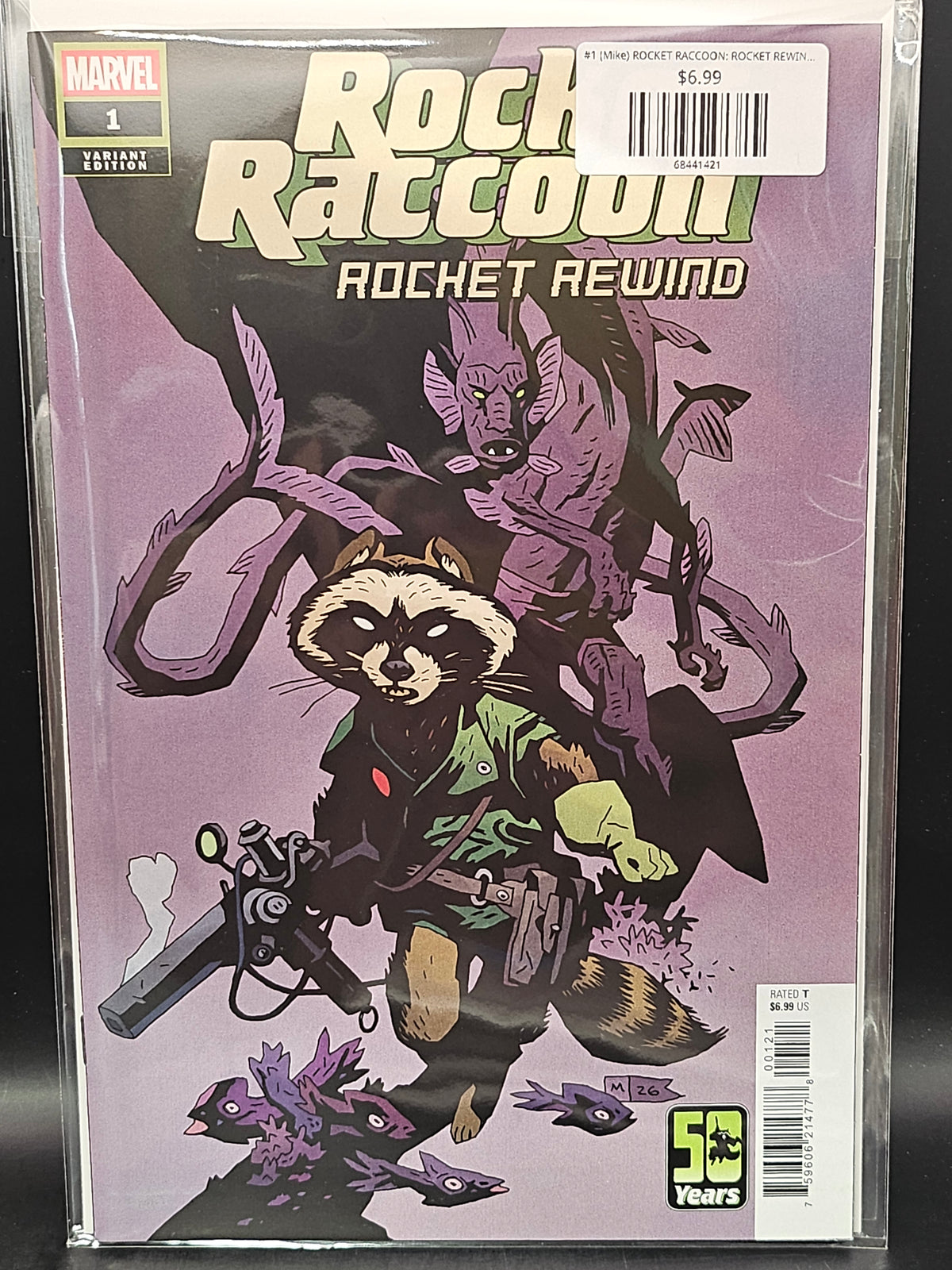 #1 (Mike) ROCKET RACCOON: ROCKET REWIND (MIKE MIGNOLA VARIANT)