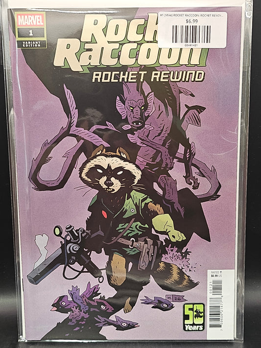 #1 (Mike) ROCKET RACCOON: ROCKET REWIND (MIKE MIGNOLA VARIANT)