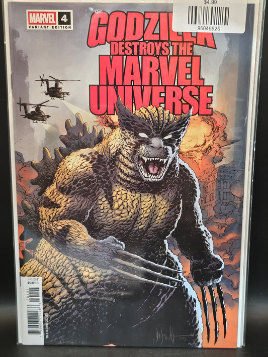 #4D Godzilla Destroys the Marvel Universe (2025 Marvel)