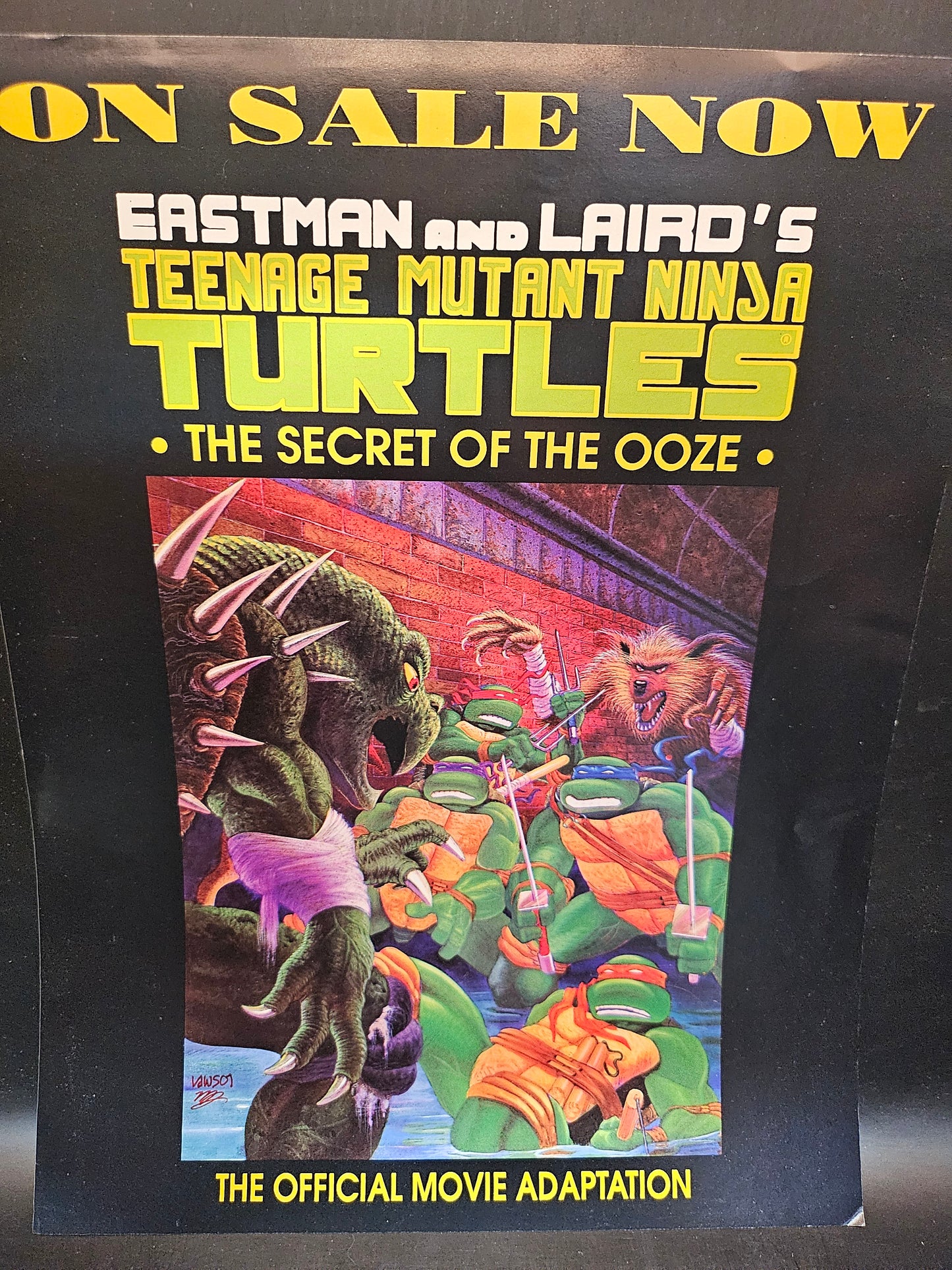 Teenage Muntant Ninja Turtles II Secret Of Ooze Movie Magazine Sealed & poster