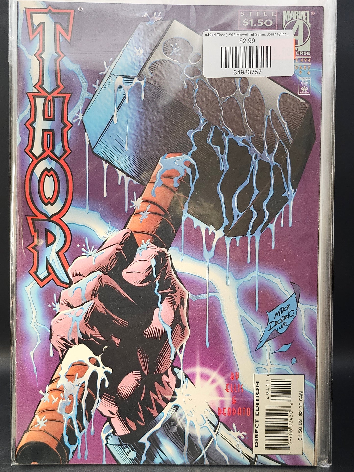 #494d Thor (1962 Marvel 1st Series Journey Into Mystery)