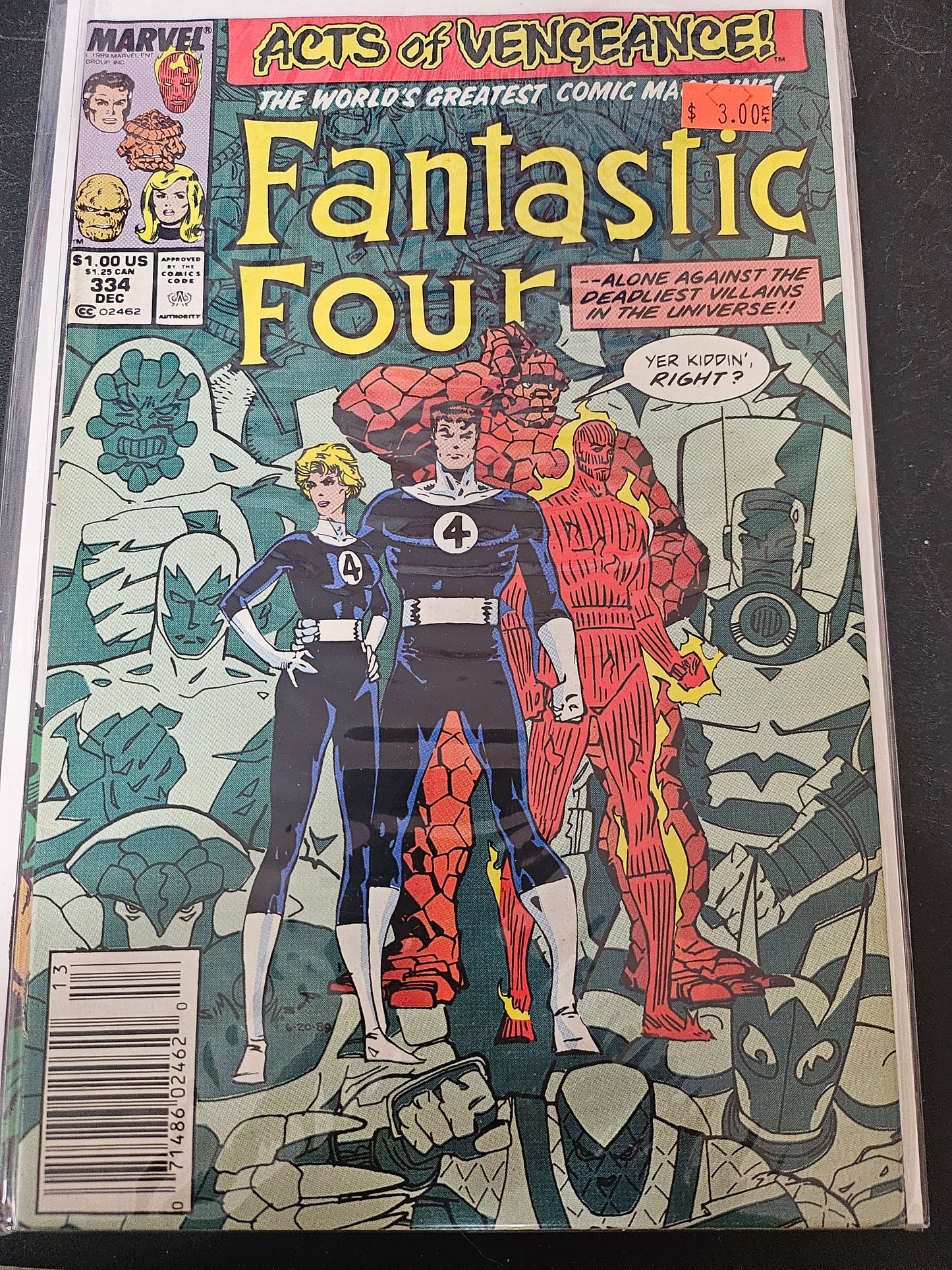 101.143 Fantastic Four – #334 – v1 (1961–1995)