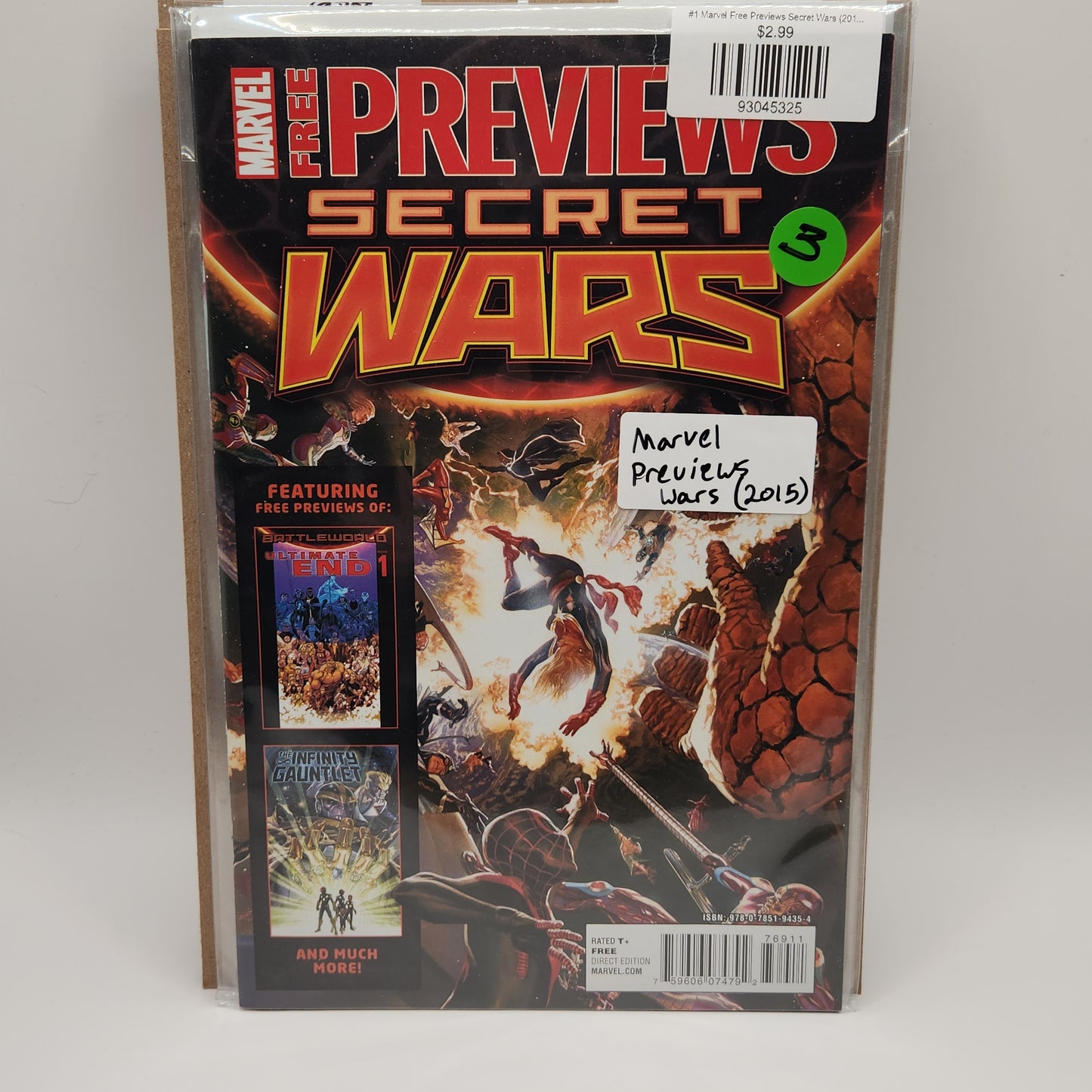 #1 Marvel Free Previews Secret Wars (2015 Marvel)