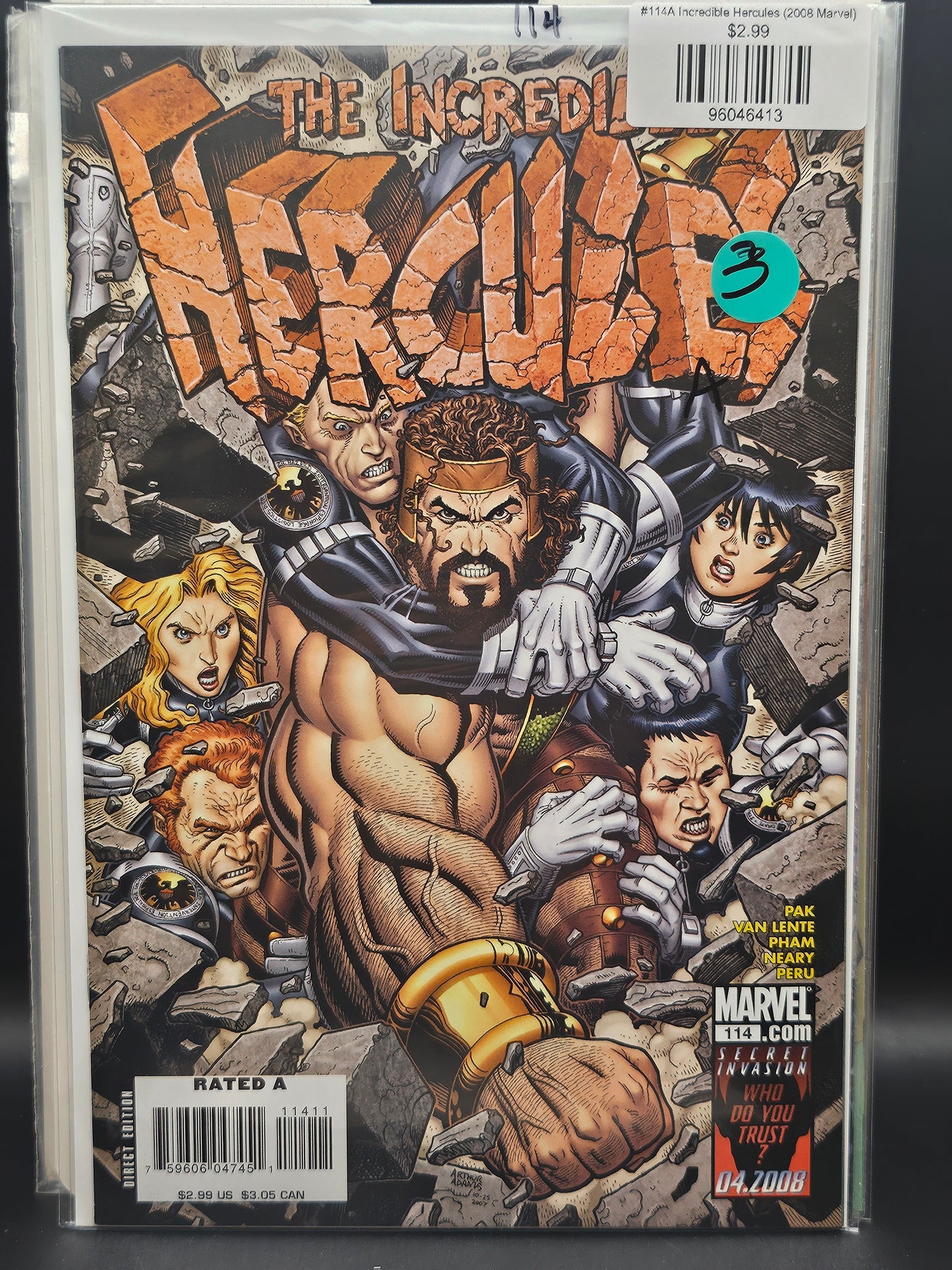 #114A Incredible Hercules (2008 Marvel)