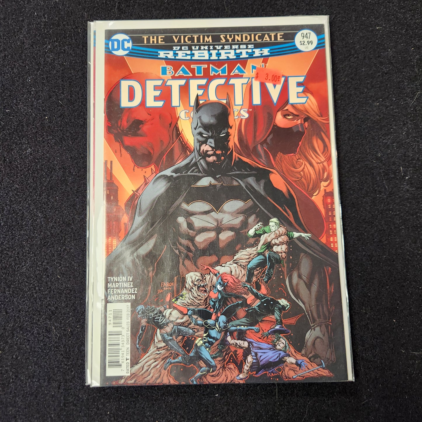 100.112 – #947 – 2 covers – Detective Comics 934–present 2016–present