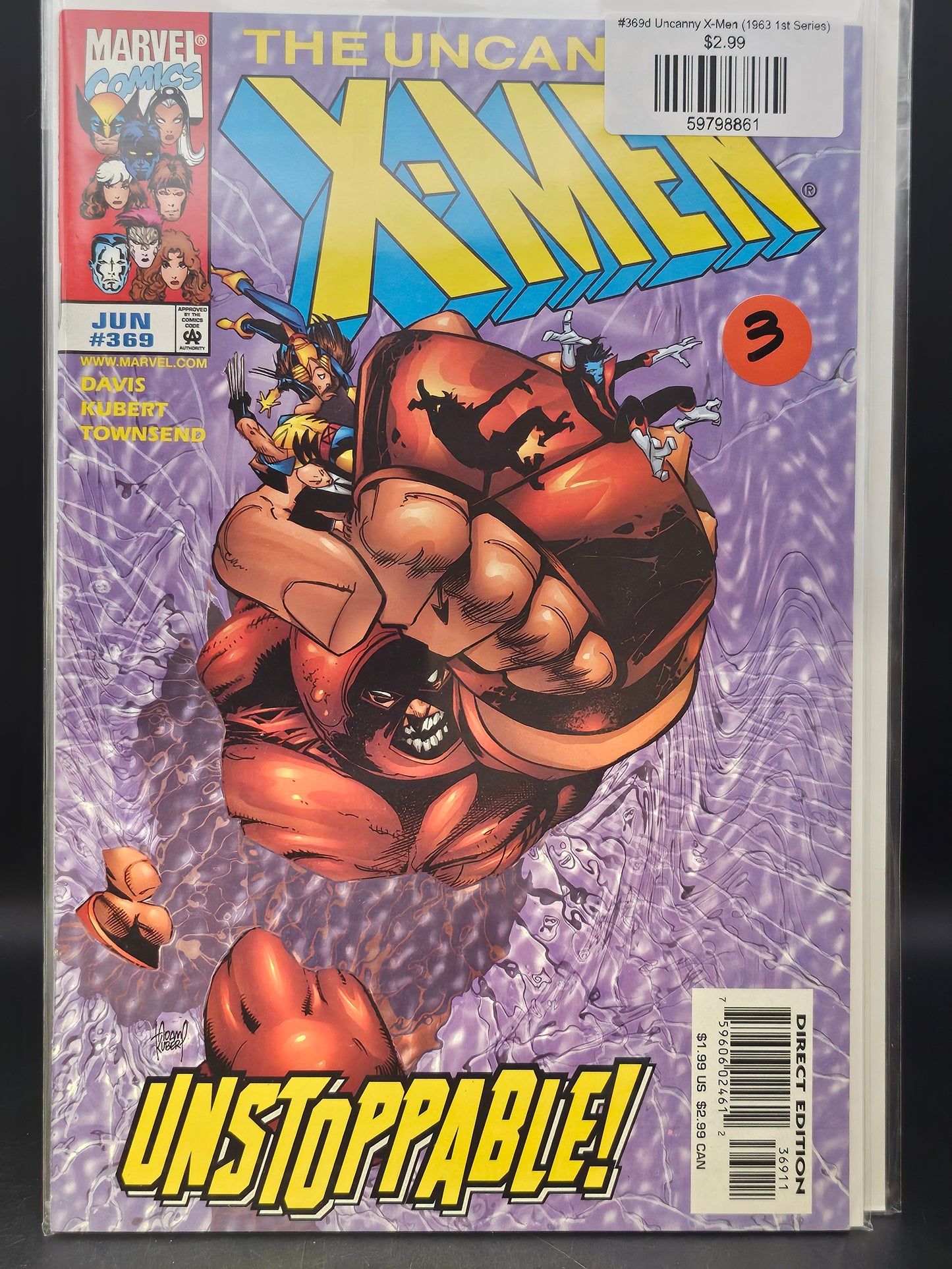 #369d Uncanny X-Men (1963 1st Series)