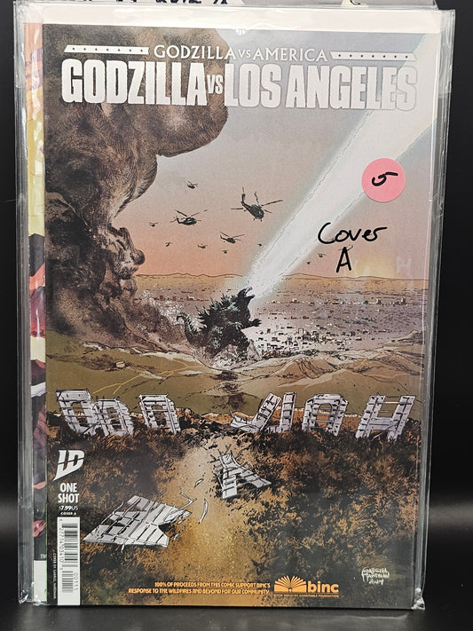 #1 Cover A - Godzilla Vs. America Los Angeles (2025 IDW)