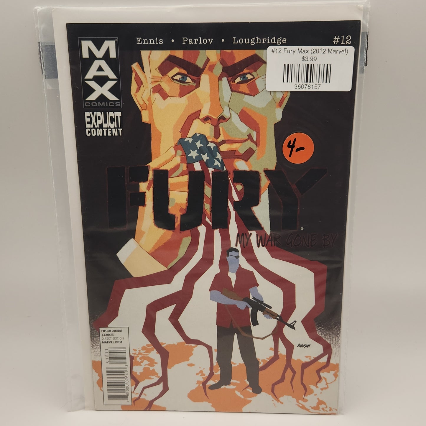 #12 Fury Max (2012 Marvel)