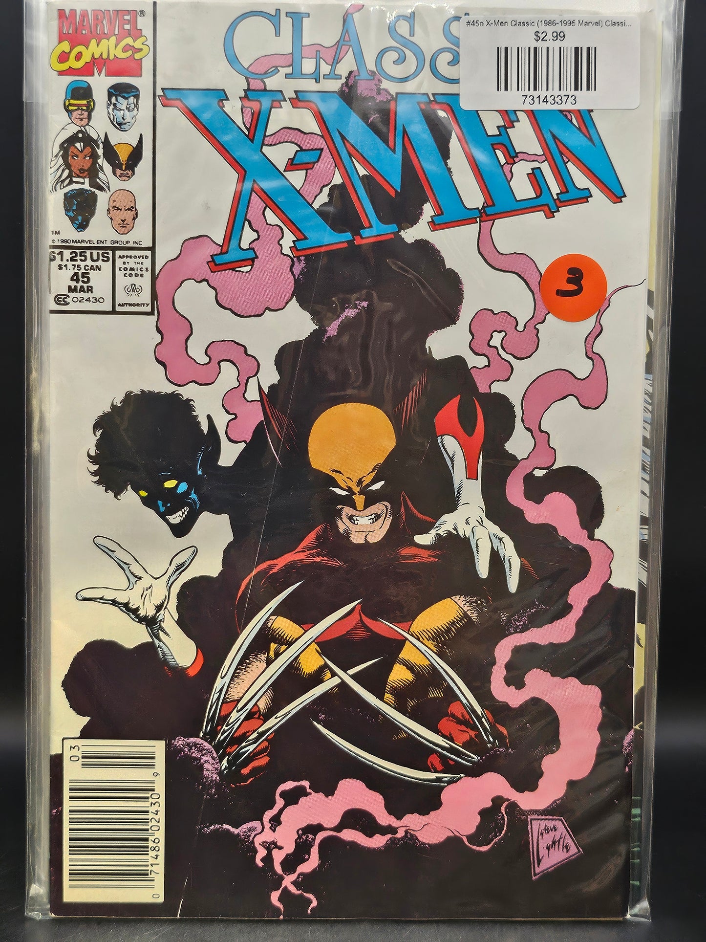 #45n X-Men Classic (1986-1995 Marvel) Classic X-Men
