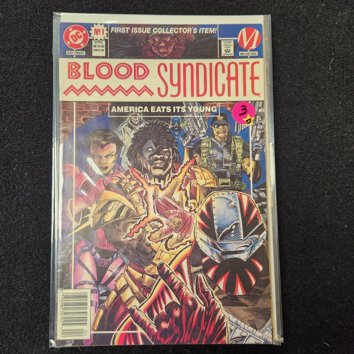 Blood Syndicate – DC Comics / Milestone – (1993–1996) – Volume 1 - #1 - Cover A (PolyBagged) and Cover B Newsstand