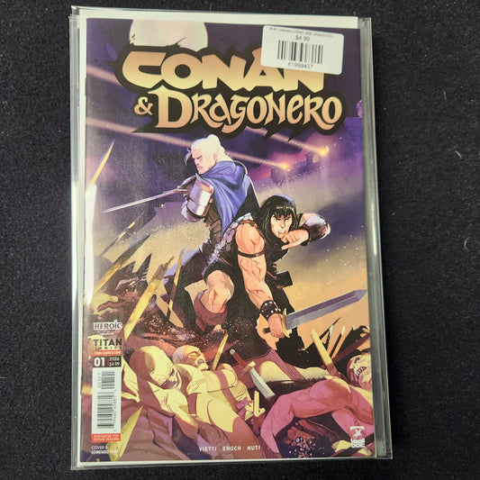 #1B (Lorenzo) CONAN AND DRAGONERO (LORENZO NUTI VAR OF 7 MR)