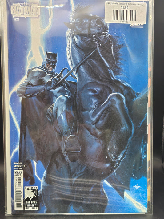 #23E (Gabriele) ABSOLUTE BATMAN (GABRIELE DELL OTTO DARK KNIGHT RETURNS 40TH ANNIVERSARY CARD STOCK VAR)