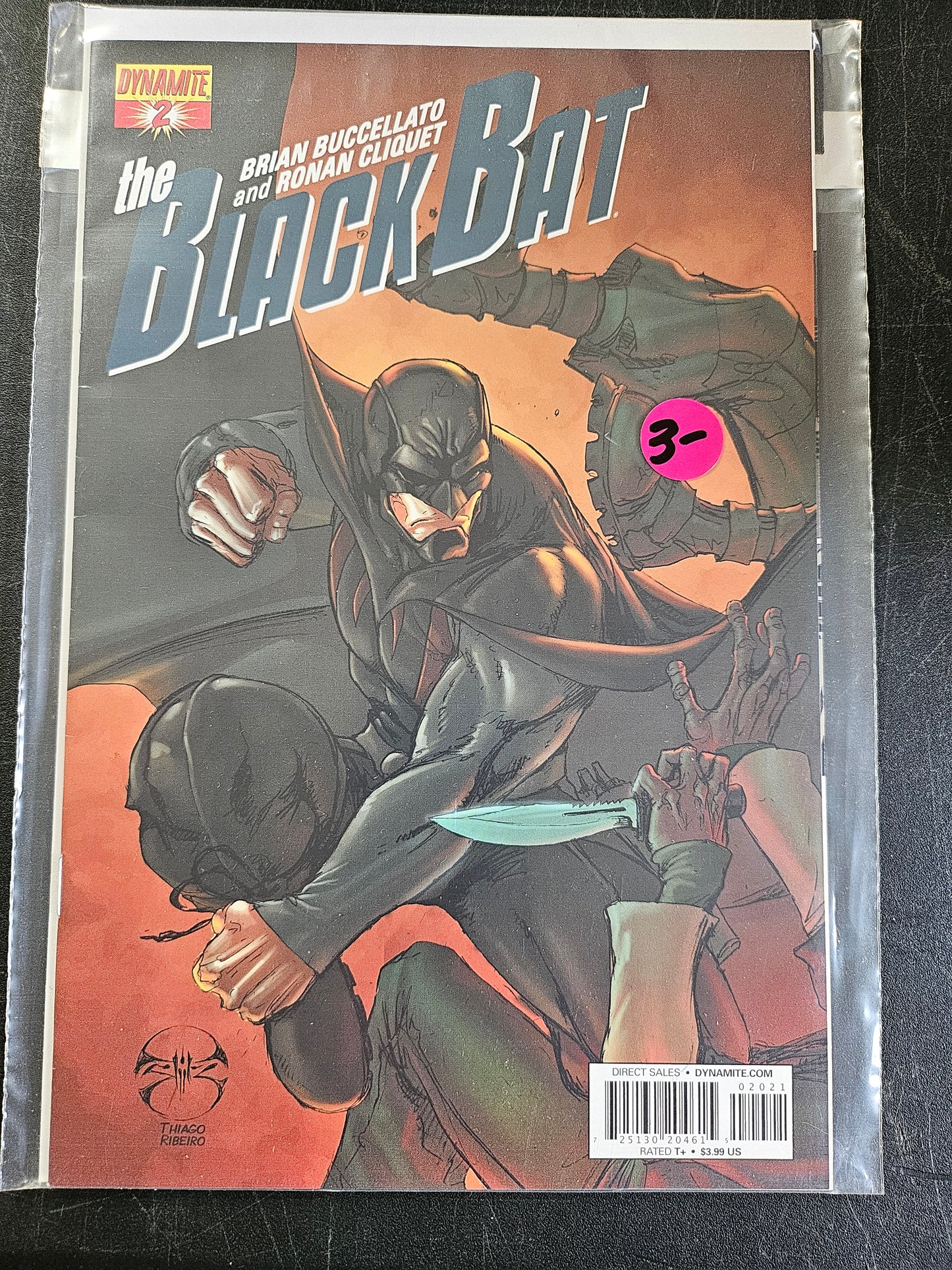 Black Bat – Dynamite Entertainment – (2013–2014) – Volume 1 – Limited Series - #2 of 12 - Cover 2 - Cover B - Joe Benitez Cover