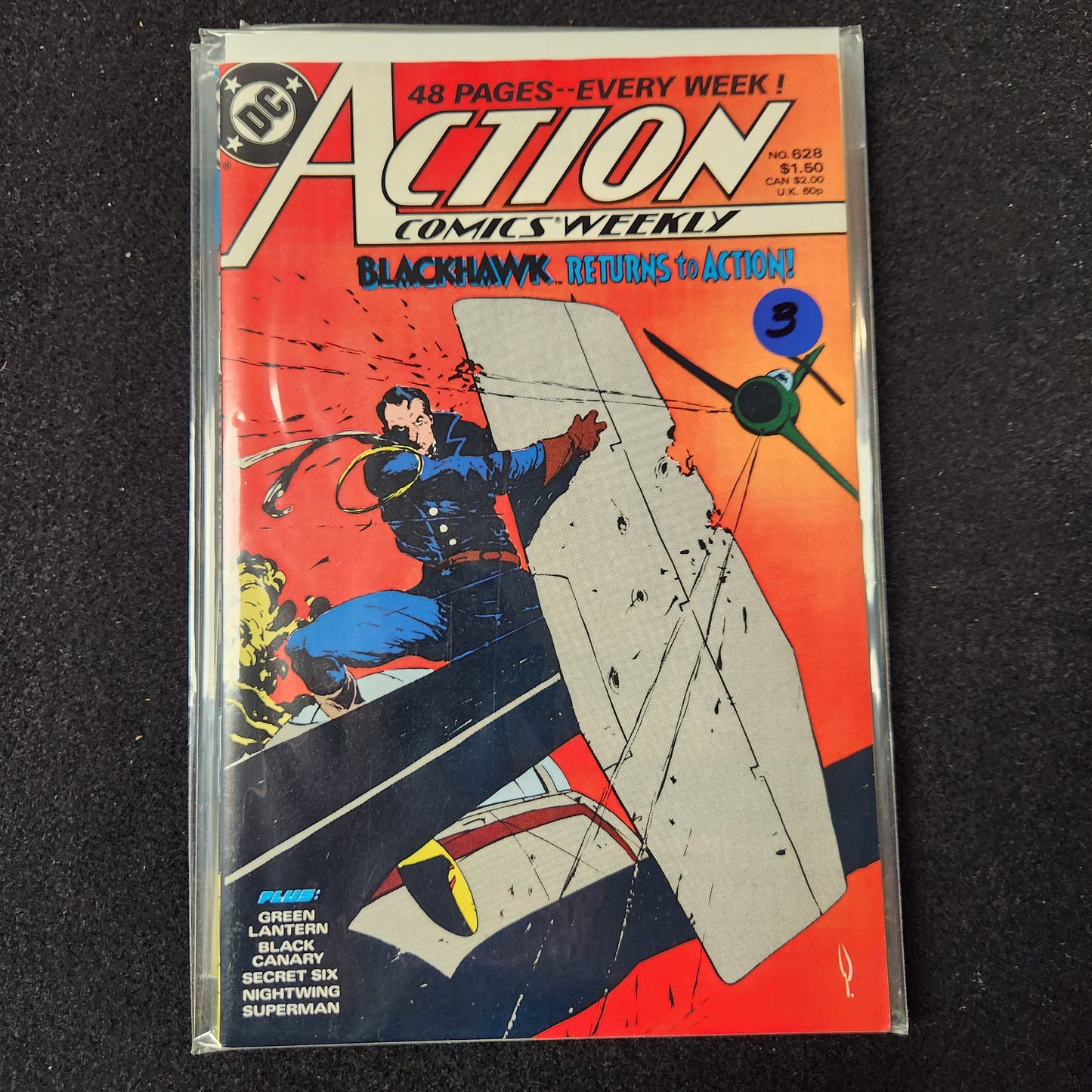 Action Comics #628 - Blackhawk Returns to Action (DC 1988)