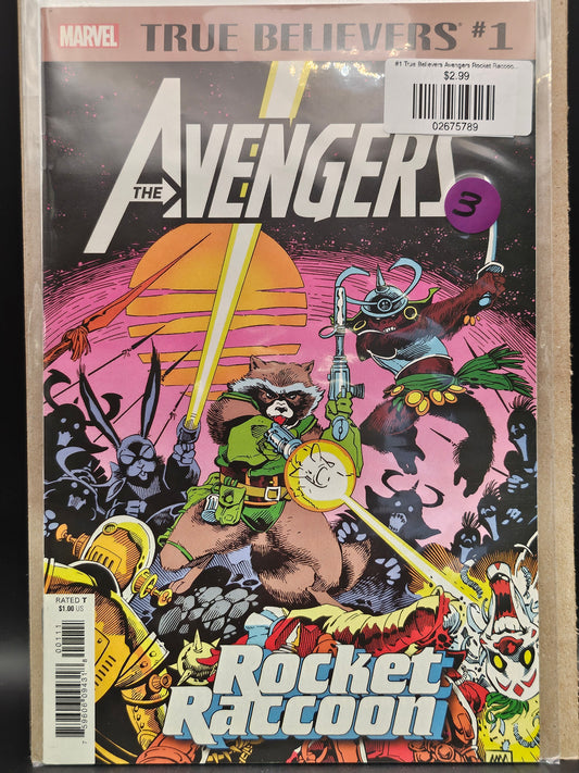 #1 True Believers Avengers Rocket Raccoon (2019 Marvel)