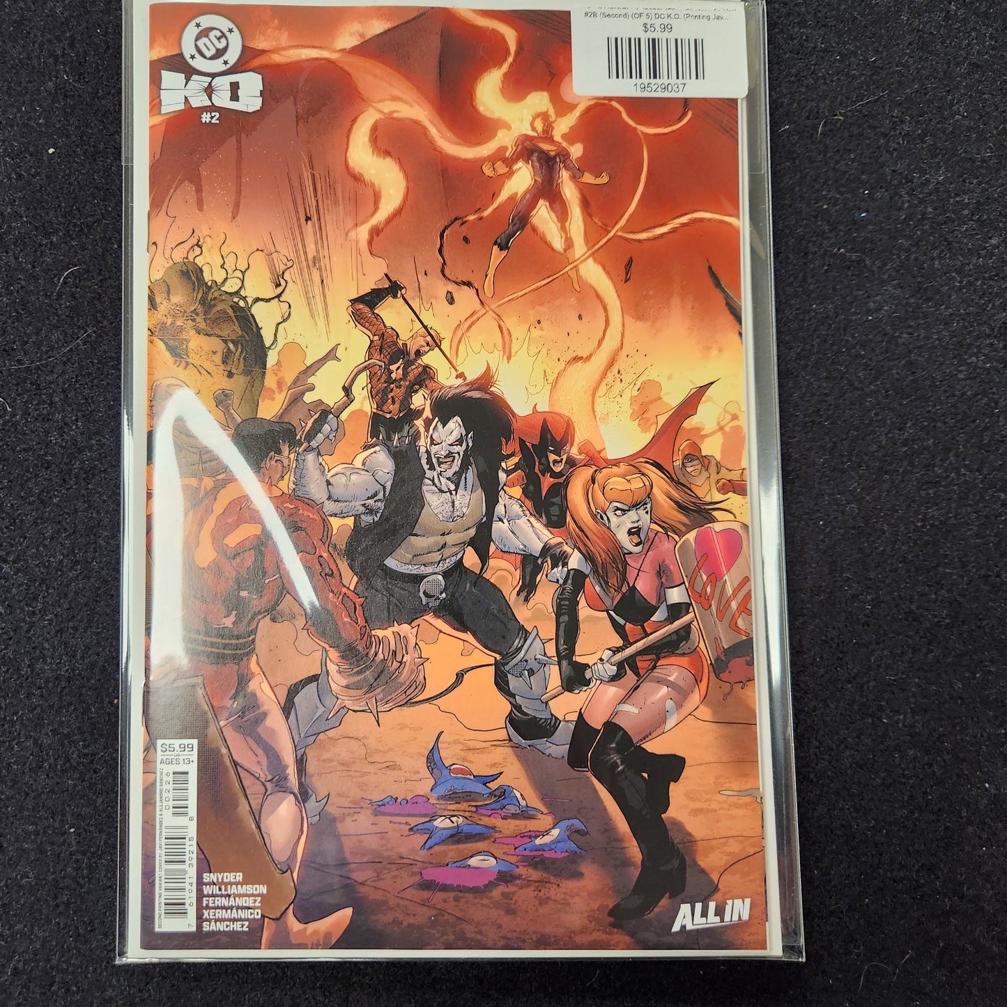 #2B (Second) (OF 5) DC K.O. (Printing Javi Fernandez Connecting Card Stock Var)