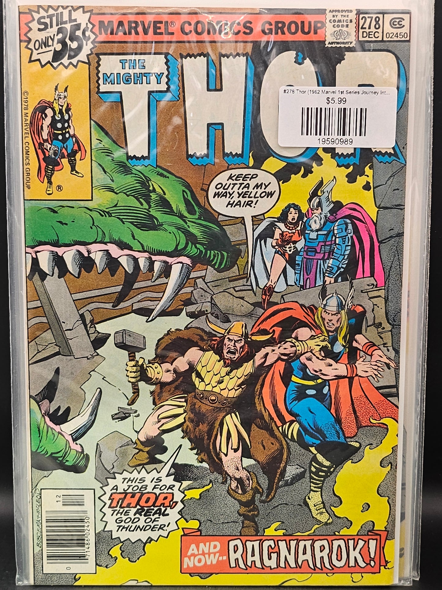 #278 Thor (1962 Marvel 1st Series Journey Into Mystery)