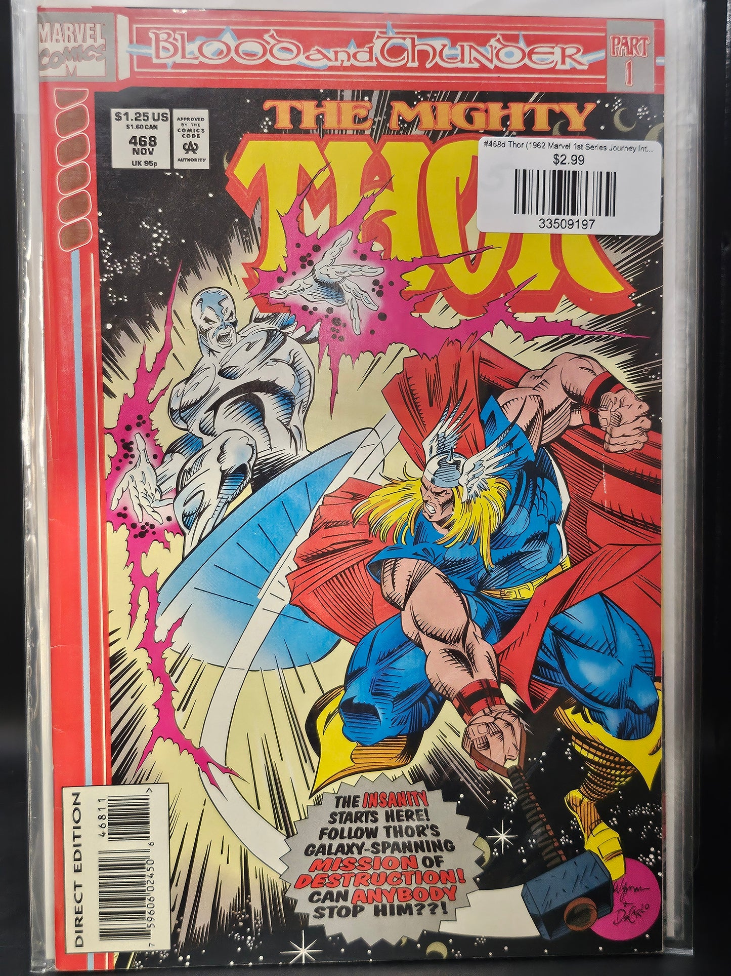 #468d Thor (1962 Marvel 1st Series Journey Into Mystery)