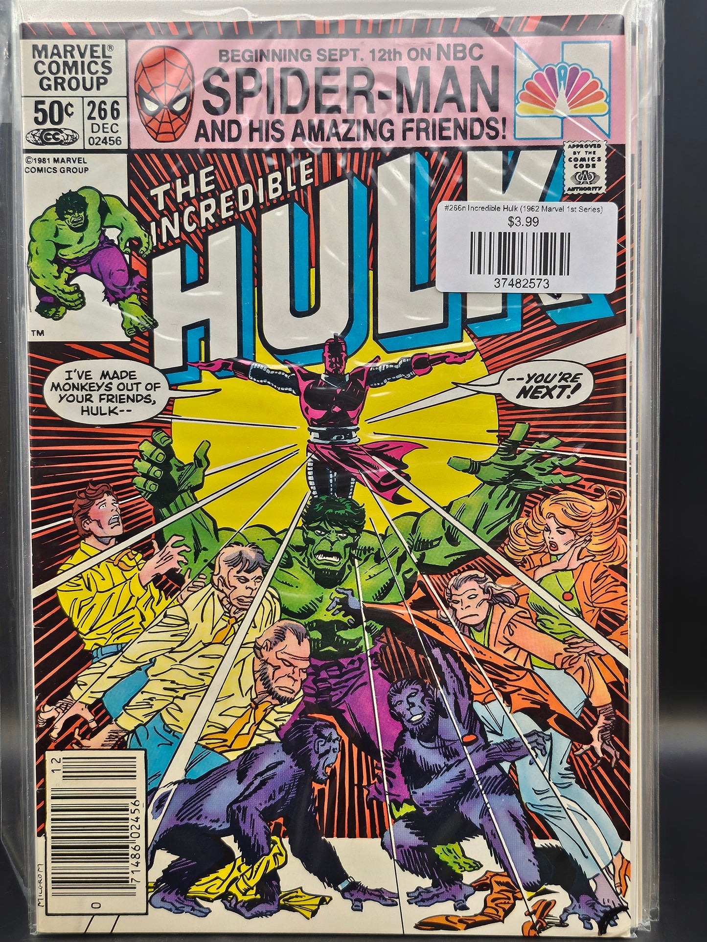 #266d Incredible Hulk (1962 Marvel 1st Series)