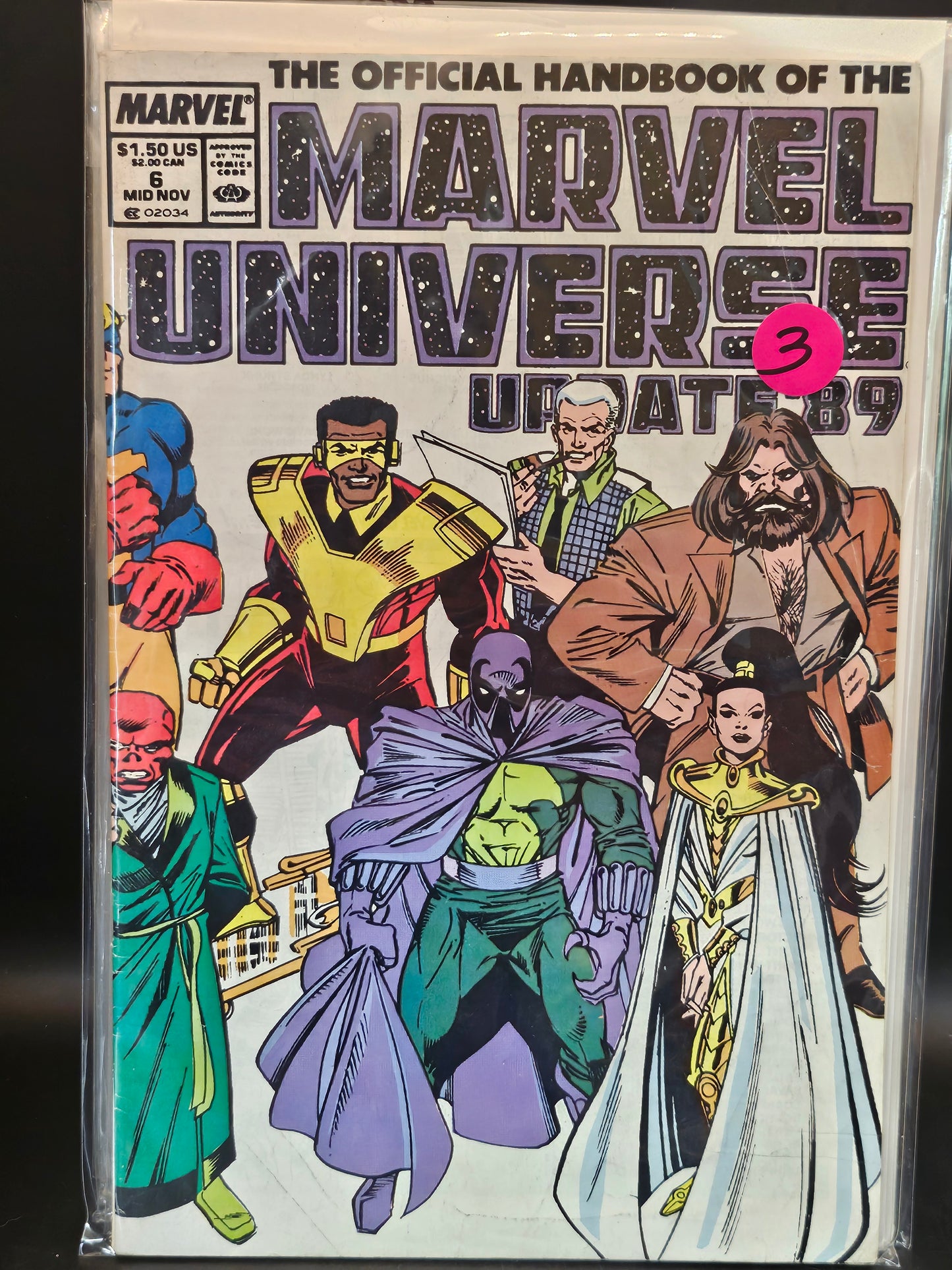 #1-8 Official Handbook of the Marvel Universe Update '89 (1989 Marvel)