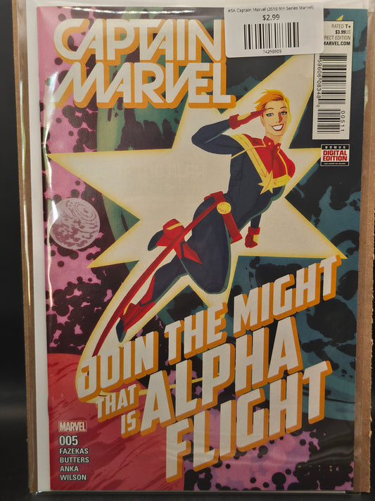 #5A Captain Marvel (2016 9th Series Marvel)
