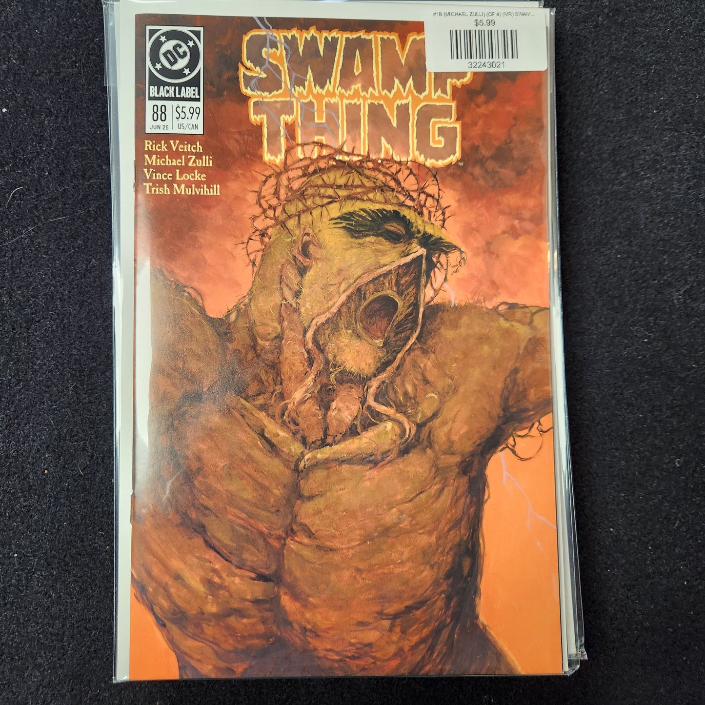 #1B (MICHAEL ZULLI) (OF 4) (MR) SWAMP THING 1989 (CARD STOCK VAR)