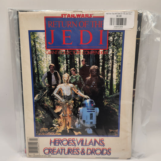 1983 Star Wars RETURN OF THE JEDI Giant Collectors Compendium #1