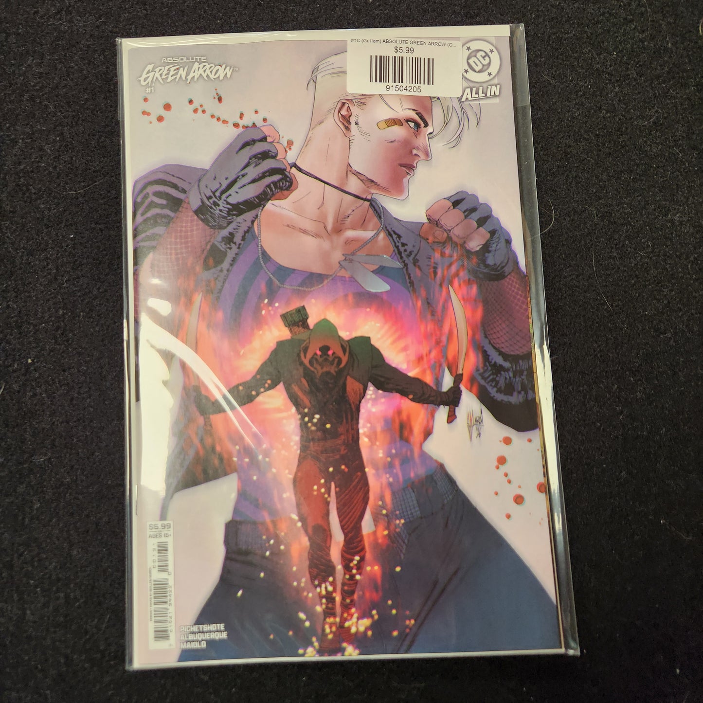 #1C (Guillem) ABSOLUTE GREEN ARROW (OF 6 GUILLEM MARCH CARD STOCK VAR)