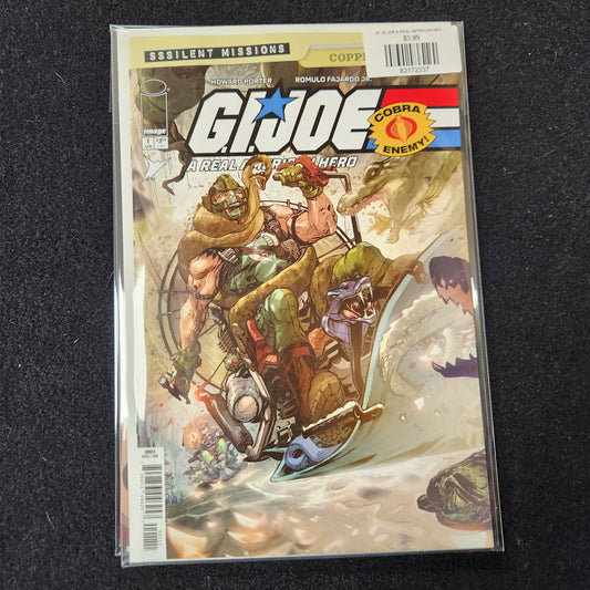 #1 GI JOE A REAL AMERICAN HERO SSSILENT MISSIONS COPPERHEAD ((one Shot) Cvr a Howard Porter & Romulo Fajardo Jr)