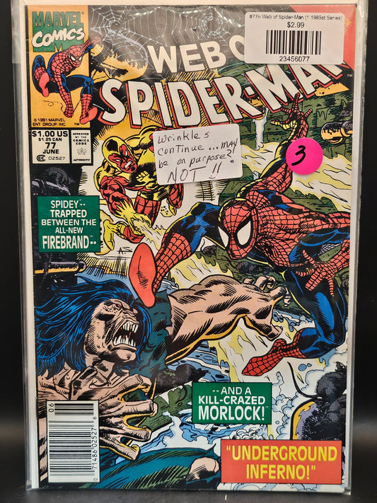 #77n Web of Spider-Man (1985 1st Series)