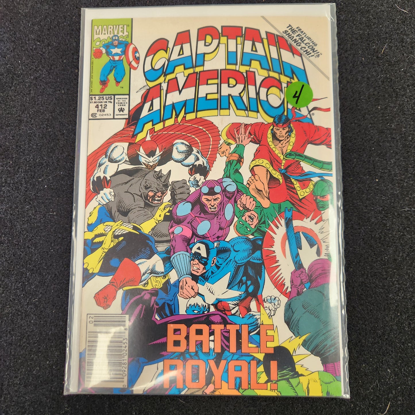 Captain America – Marvel – 1968–1996 – Volume 1 – Ongoing Series – #412