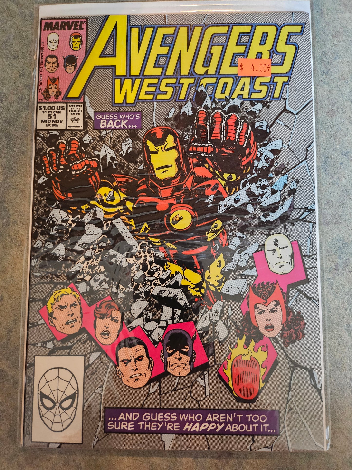 Avengers West Coast – Marvel Comics – (1989–1994) – Volume 1 – #51
