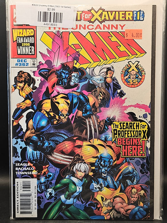 #362d Uncanny X-Men (1963 1st Series)