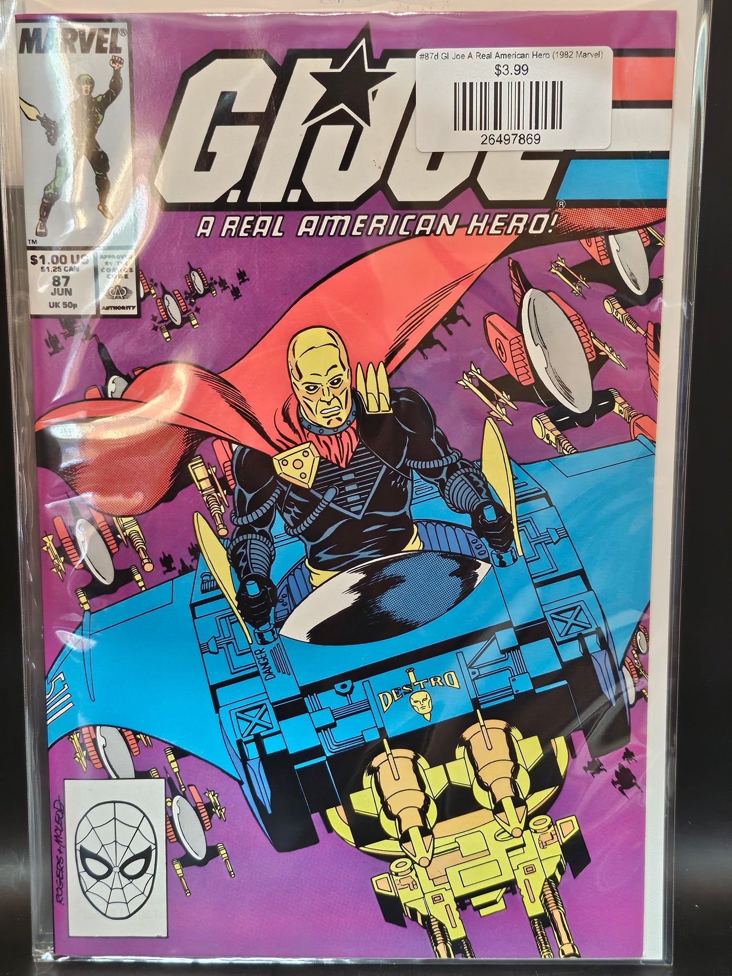 #87d GI Joe A Real American Hero (1982 Marvel)