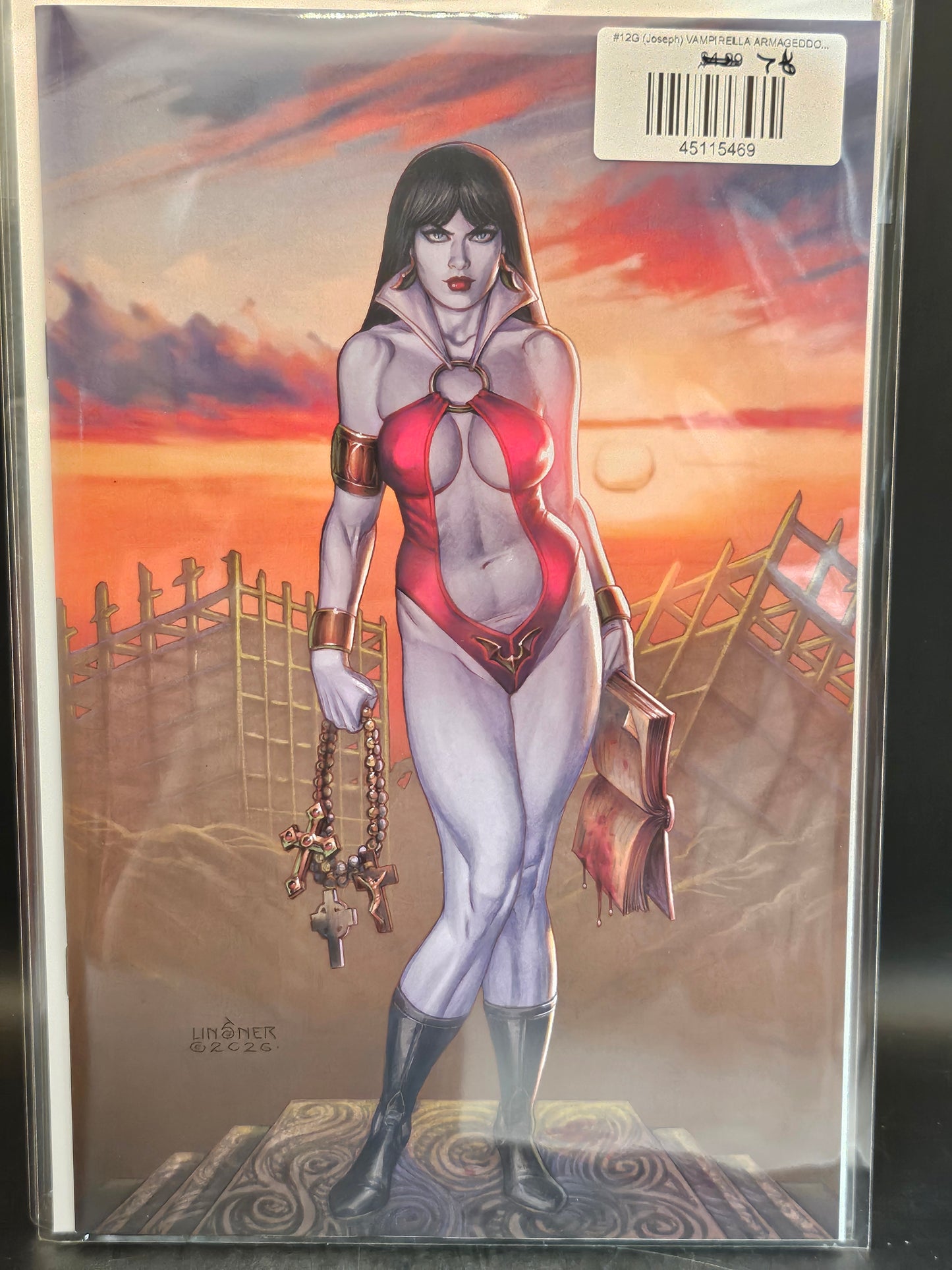 #12G (Joseph) VAMPIRELLA ARMAGEDDON (INC 1:10 JOSEPH MICHAEL LINSNER VIRGIN VAR)