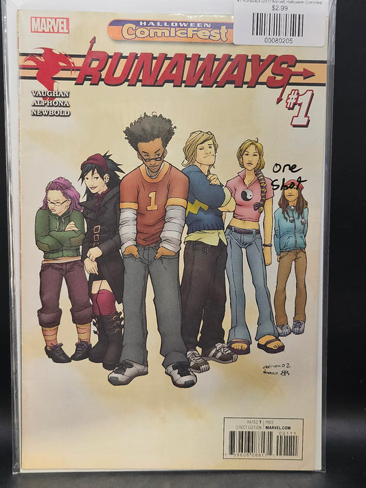 #1 Runaways (2017 Marvel) Halloween Comicfest