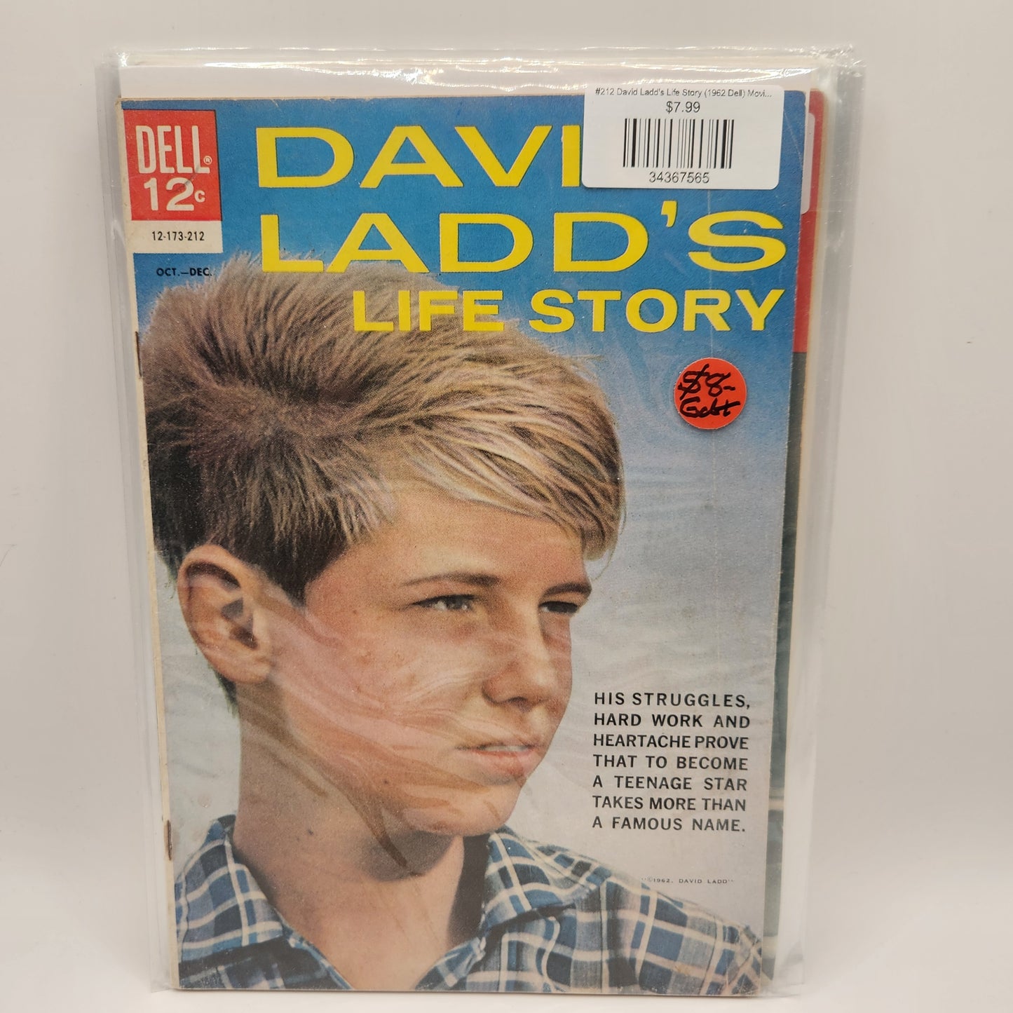#212 David Ladd's Life Story (1962 Dell) Movie Classics