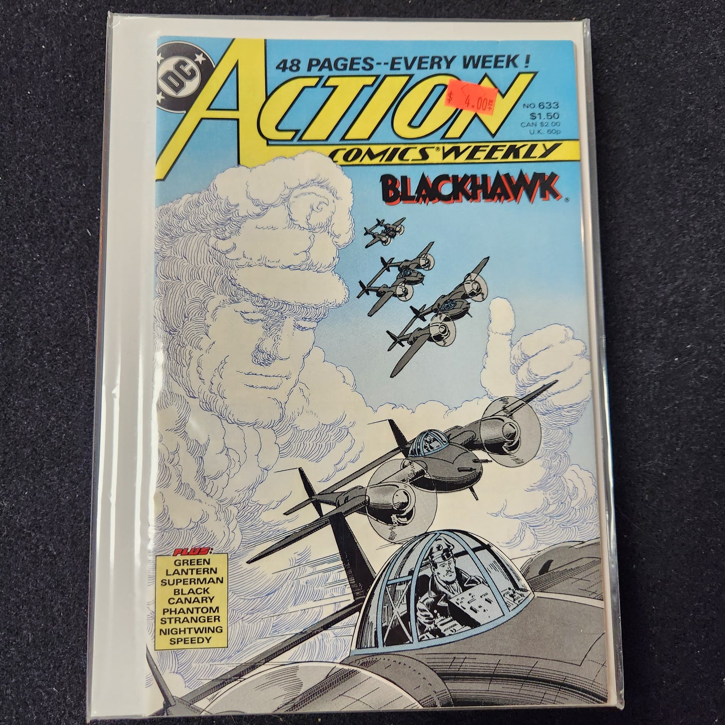 Action Comics #633 - Featuring Blackhawk (DC 1989)